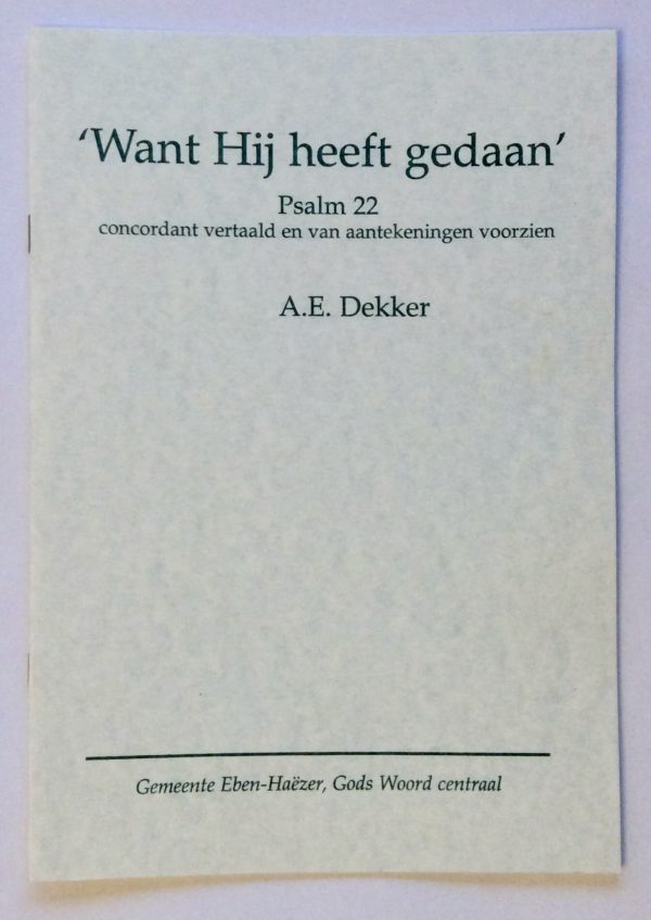Wat Hij heeft gedaan